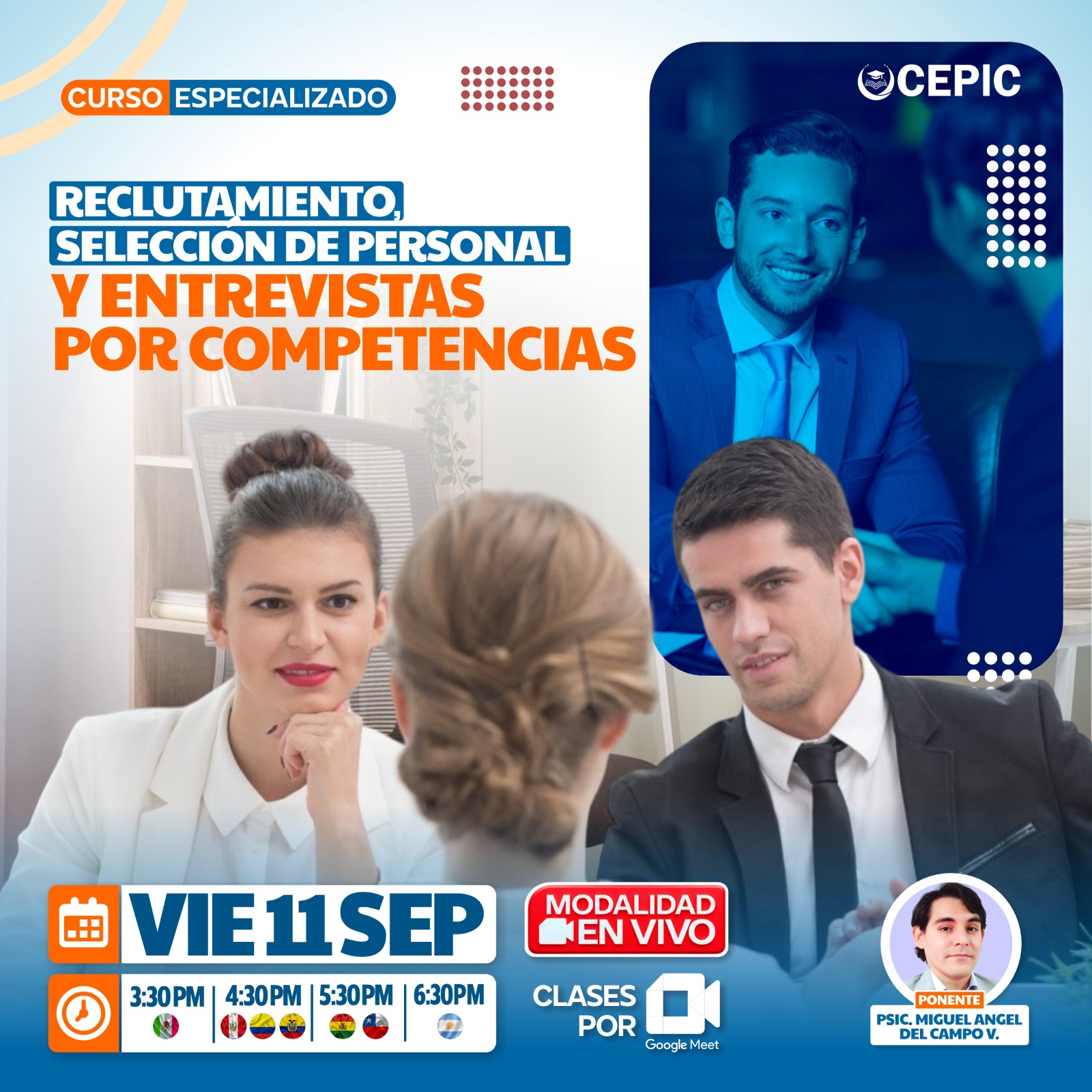 Reclutamiento, Selección de Personal y Entrevistas por Competencias