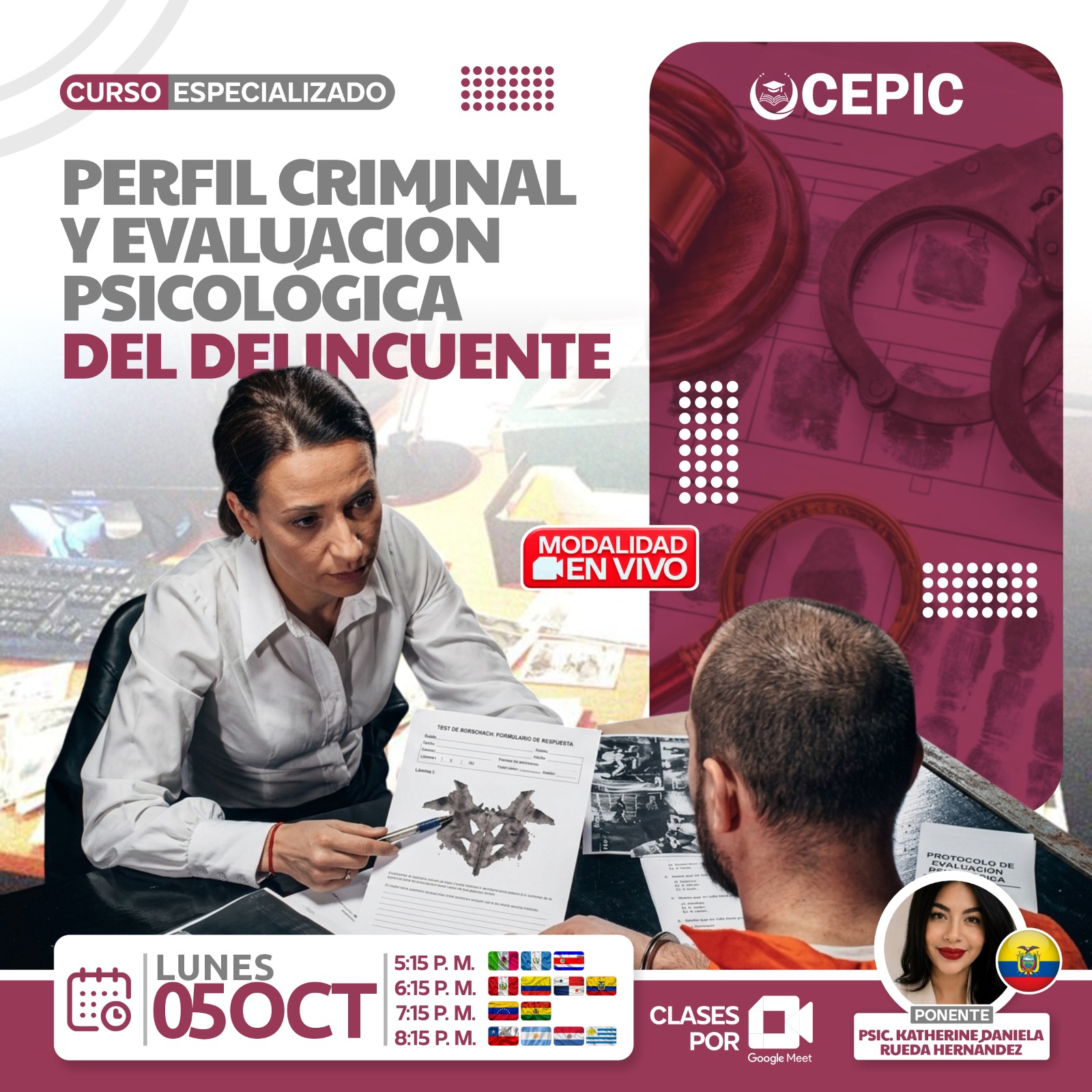 Perfil Criminal y Evaluación Psicológica del Delincuente