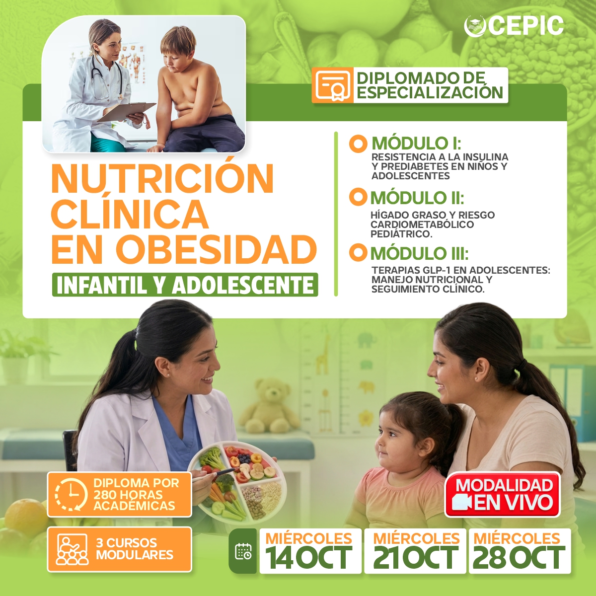 Nutrición Clínica en Obesidad Infantil y Adolescente