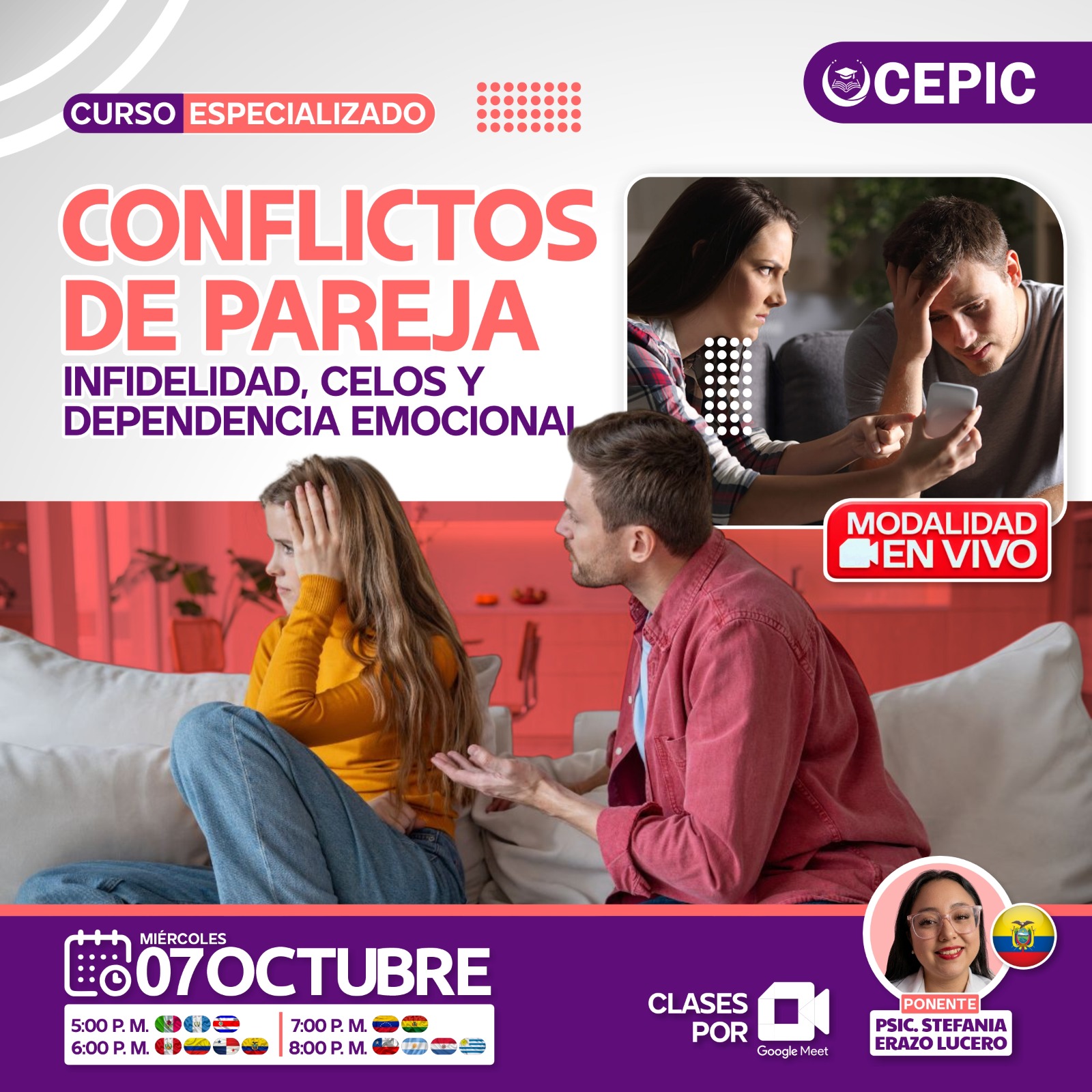 Conflictos de Pareja: Infidelidad, Celos y Dependencia Emocional