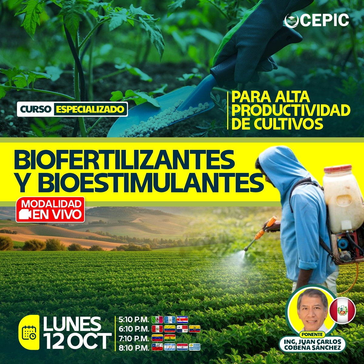 Biofertilizantes y Bioestimulantes para Alta Productividad de Cultivos