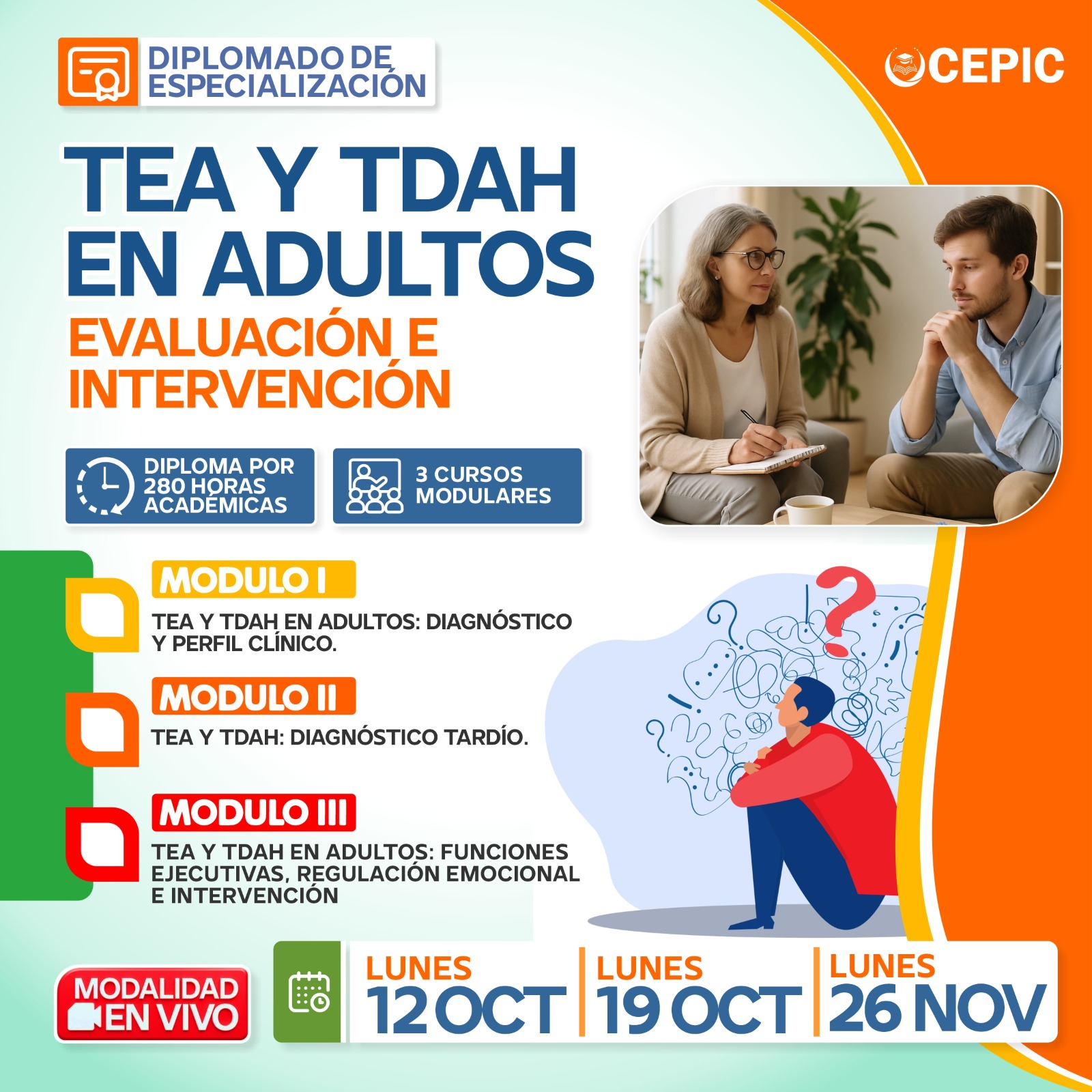 TEA y TDAH en Adultos – Evaluación e Intervención