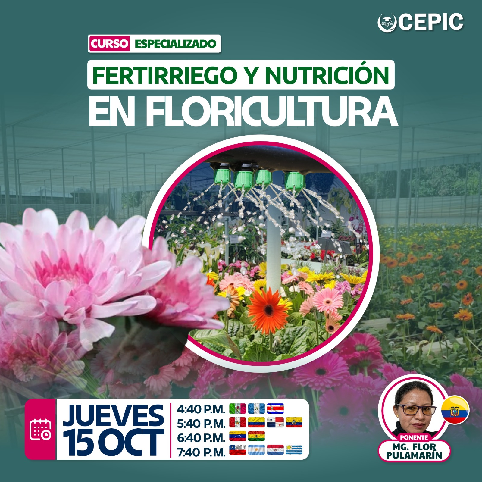 Fertirriego y Nutrición en Floricultura