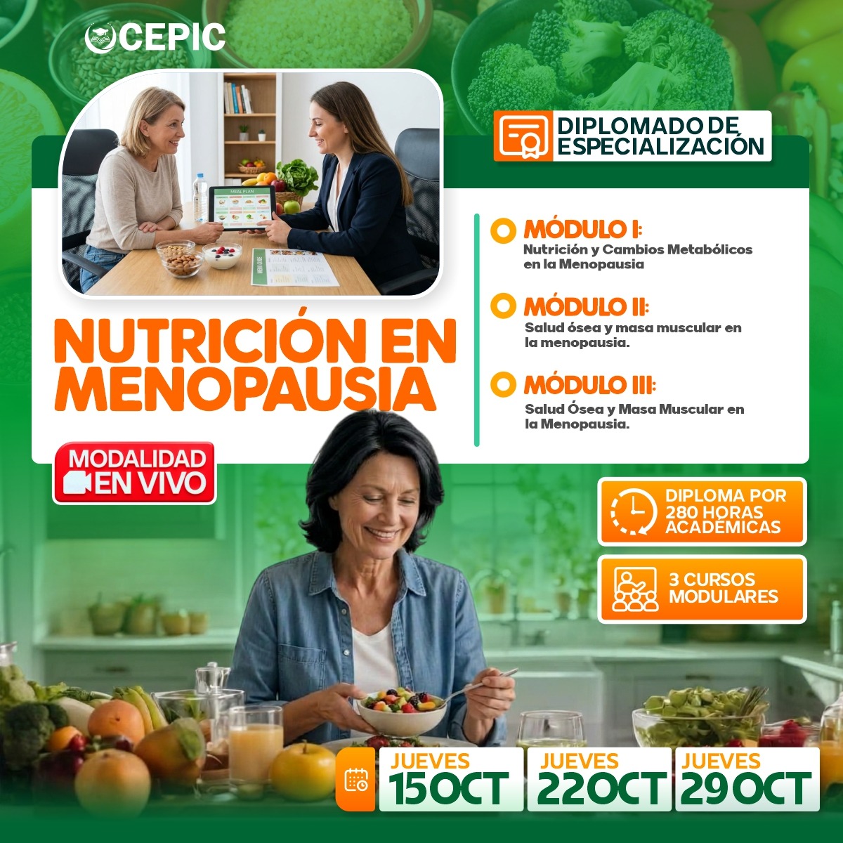Nutrición en Menopausia