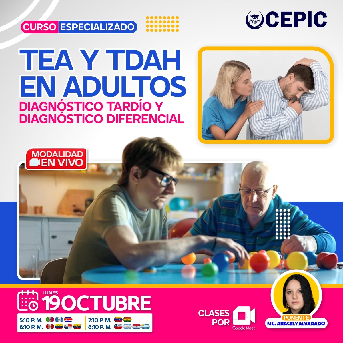 TEA y TDAH en Adultos – Diagnóstico Tardío y Diagnóstico Diferencial