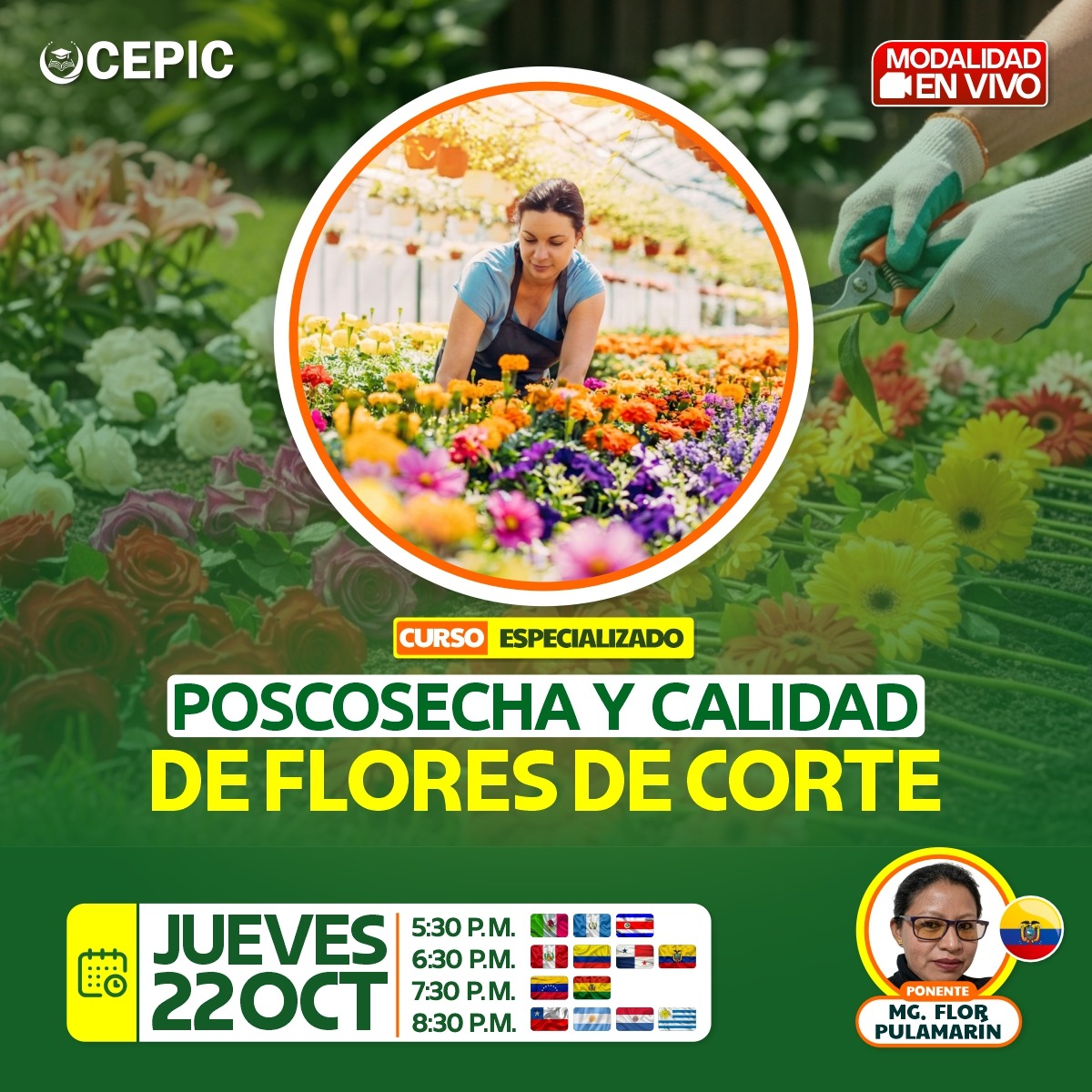 Poscosecha y Calidad de Flores de Corte