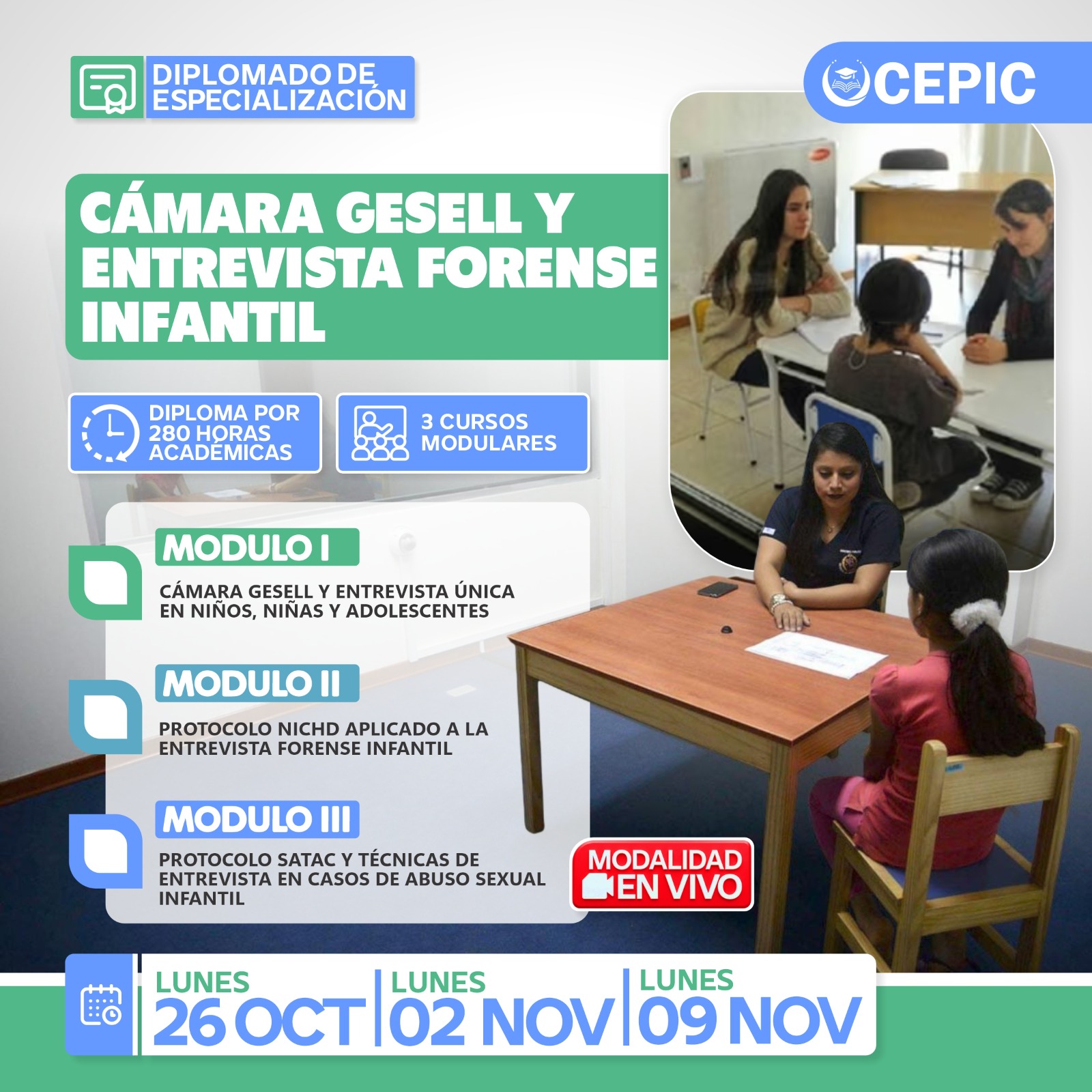 Cámara Gesell y Entrevista Forense Infantil